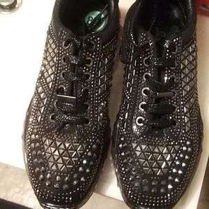 Blinged out studded shoes